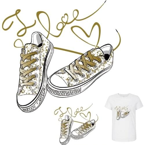 Cool sport shoes logo patch Iron on transfer for clothing iron on vinyl transfer stickers badge patch on clothes print applique