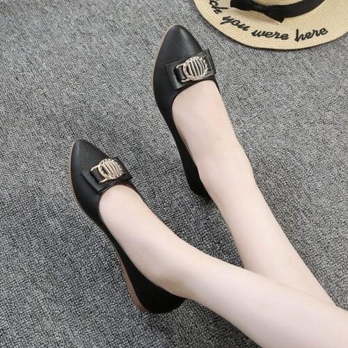 Flat Shoes Women Loafers Bowknot Pointed Toe Shoes Leather Flat Ladies Low Heel Casual Platform Feminino Mocasines Mujer U19-01