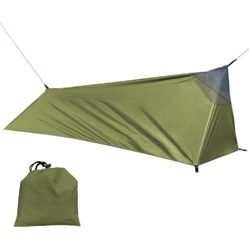 Backpacking Tent Camping Sleeping Bag Tent Lightweight Single Person Tent With Net A Shape Ultralight Outdoor Canopy
