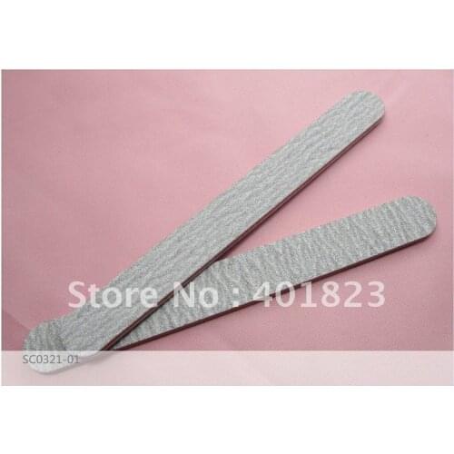 500pcs/lot Nail file Red plastic grey emery board 100/180 sandpaper nail file for nail art 100/100 grit nail salon