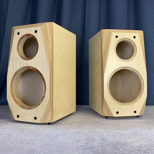 K-002 Customized 5 inch / 6.5 inch / 8 inch two-way oblique angle speaker empty box solid wood birch multilayer board