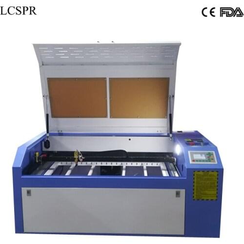 RECI W2 laser machine 100W CO2 6090 or 9060 laser cutting machine with cw5000 water chiller and rotary