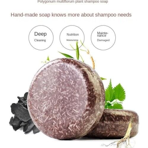 Hair darkening shampoo moisturizing and repairing natural gentle formula hair cleaning stick gray hair reverse soap essence