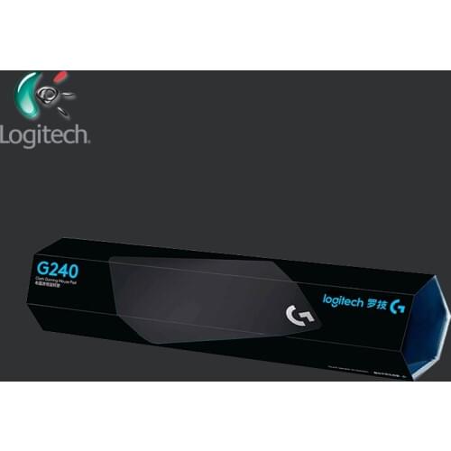 Logitech G240 Cloth Gaming Mouse Pad for Gaming Using Low-DPI Setting Rubber Fabric Texture Mouse Pad with Moderate Surface