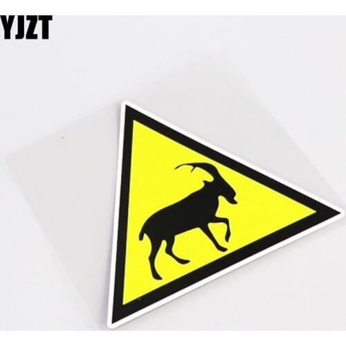 YJZT 11.8CM*10.2CM Cute Sheep Animal PVC Decal Car Sticker Accessories 13-0926