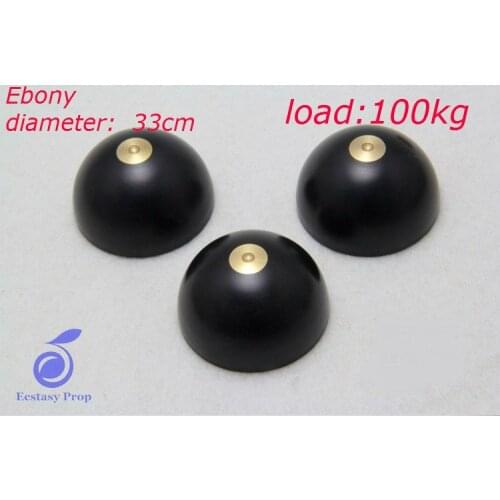 1set ((1pcs nail +1pcs mat) Old material Ebony speaker sound shock spikes nailed landline foot pads 33mm round self-adhesive