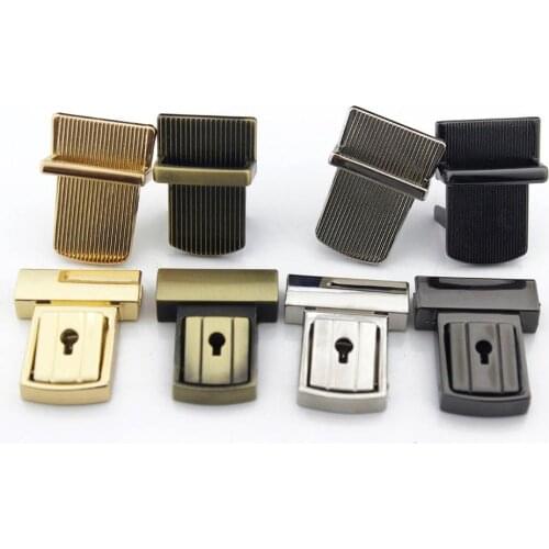 1pcs Metal Tongue Lock Fashion Durable Push Lock For DIY Handbag Bag Purse Luggage Hardware Closure Bag Parts Accessories