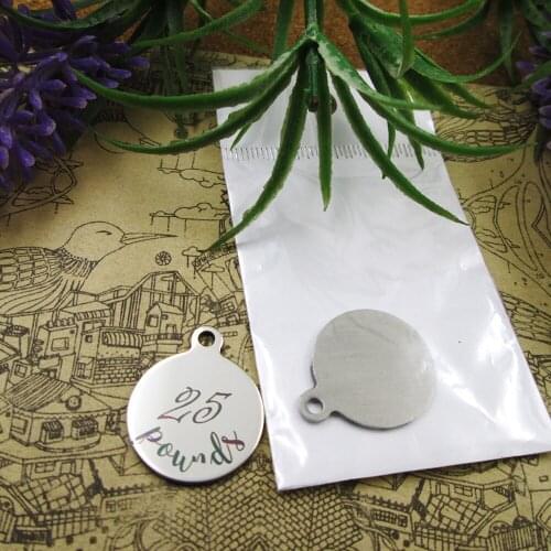 20pcs--"25 pounds"stainless steel charms 5 styles for choosing DIY Charms for necklace bracelets