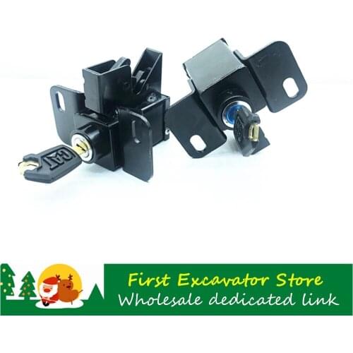 Excavator accessories For CAT 305 305.5 306 307 308E2 side door lock side door side cover back cover lock "vertical lock" 10pcs
