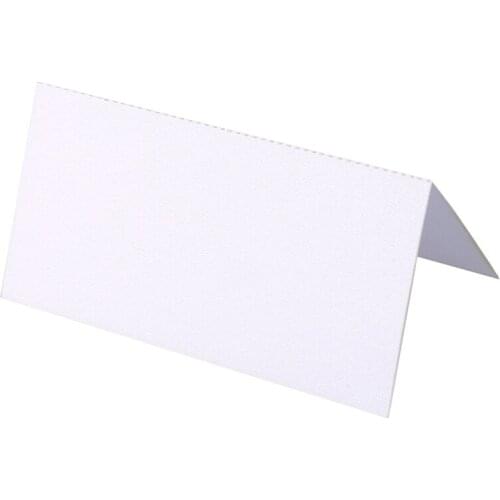 100 Blank Table Name Place Cards, Many Colours - White, Party, Wedding