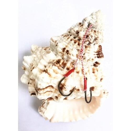 50pcs/bag kit 8# to 15# Origin assist hook any size choice roped weight hook domestic hook sea jigging mate hooks fishing tackle