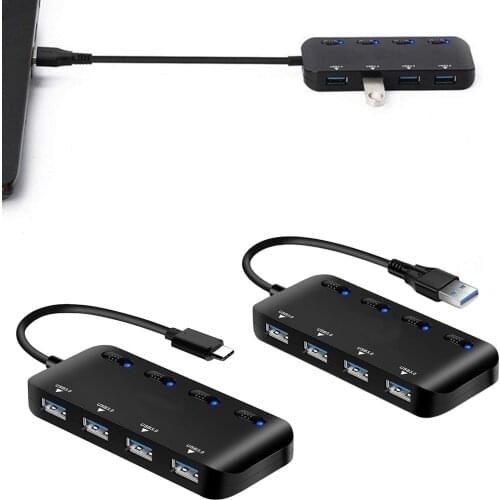USB Hub 4 Port Expander Adapter USB 3.0 Hub Multi USB Splitter Multiple USB3.0 USB-Hub For PC