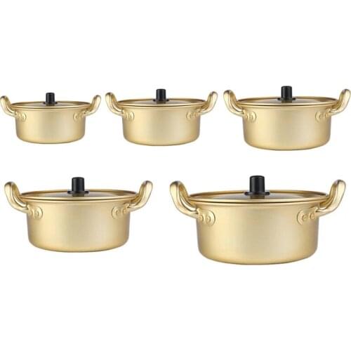 FreeShip Ramen Noodle Pot Aluminum Cookware Stockpot with Lid Handle Egg Soup Instant Noodles Pot Kitchen Cooking Tool wholesale
