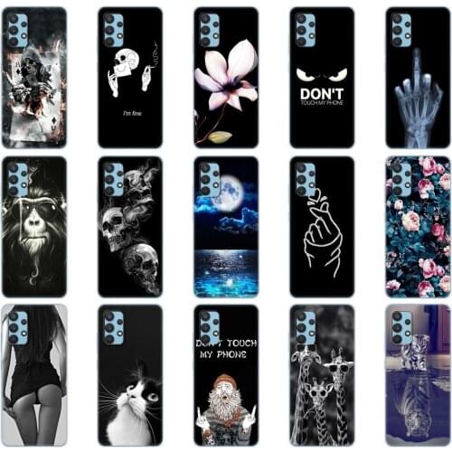For Samsung Galaxy A32 Case Silicon Soft TPU Back Phone Cover For Samsung A32 5G 6.5" A326 Bumper A 32 4G 6.4" A325F 2021 Coque
