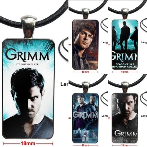 For Girls Wholesale Necklace Fashion Long Chain With Rectangle Necklace Jewelry Grimm Tv Series