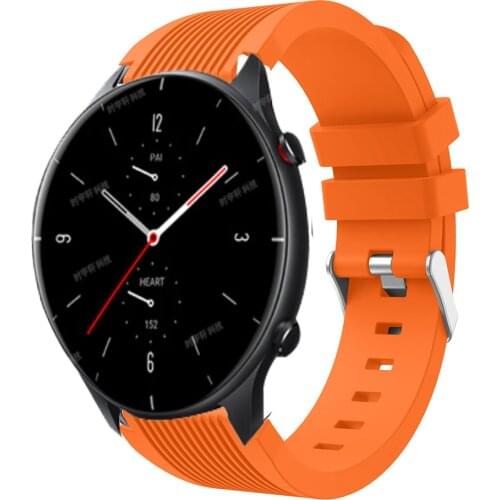 For Huami Amazfit GTR 2 2E Watchband Silicone Sport Bracelet 20/22mm Strap for Amazfit Bip/Bip S/U Pro/GTS/Stratos 2 2S 3 Correa