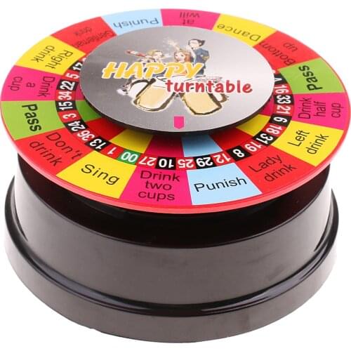 Electric Turntable Drinking Roulette Wheel, Indoor Party Entertainment Game