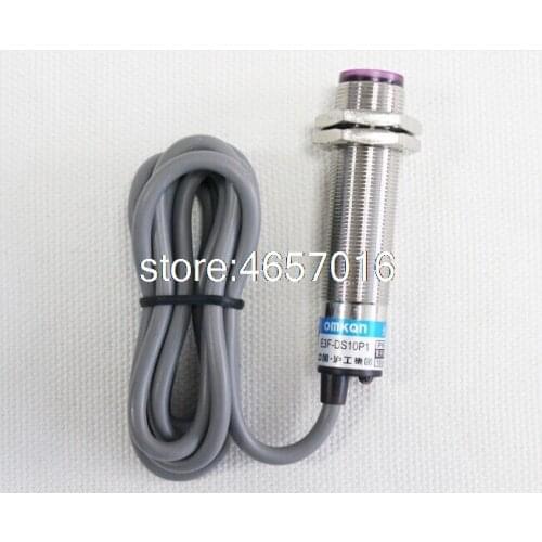 2PCS E3F-DS10C4 OMKQN M18 Diffuse Reflection Photoelectric Switch 10CM NPN NO 3 Wire 6-36VDC Metal Shell