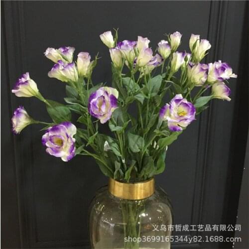 6pcs simulation flower North European Platycodon grandiflorum artificial flower household living room table flower decoration