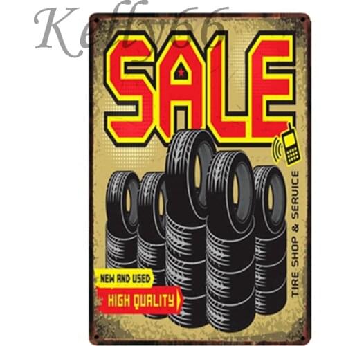 [ Kelly66 ] SALE TIRE Metal Sign Tin Poster Home Decor Bar Wall Art Painting 20*30 CM Size y-1584