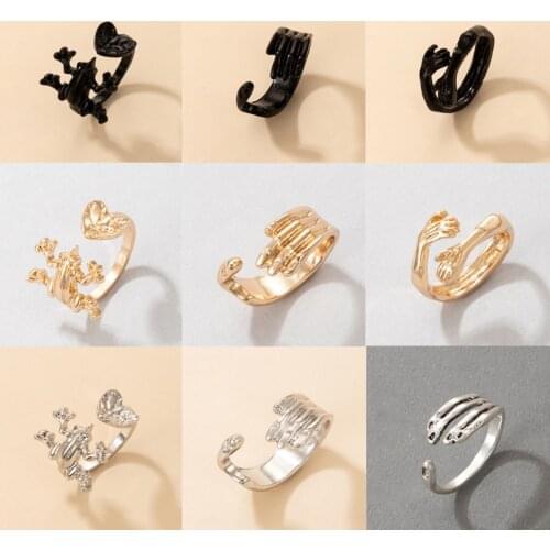 Tocona Vintage Frog Cute Ring for Women Men Charms Hand Colorful Alloy Metal Opening Ring Party Jewelry Accessories кольца