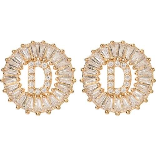 Korean fashion temperament 26 letter earrings female/girl sweet romantic new bride wedding party jewelry earrings ER-422