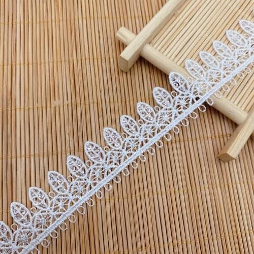 1 yard Lace Ribbon Trim Applique Sewing Embroidered Dress cloth braid Accessories Decoration African Fabric wide 2.1cm Sequins