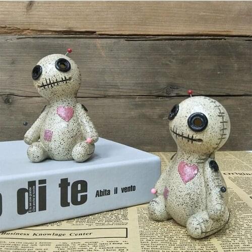 Creative Voodoo Doll Cone Cartoon Censer Cursed Dolls Desktop Resin Ornament Handmade Home Decoration Censer Ornament Crafts
