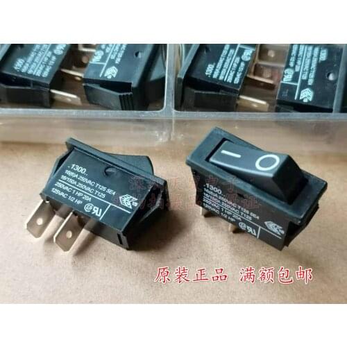 Original New 100% British rocker switch 2pin 2gear sterling silver contact 16A250V opening 12*28MM