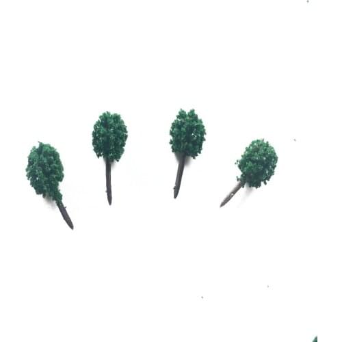 500pcs 1.5cm Scale Miniature Architectural Model Green Plastic Tree For Ho Train Layout Modelbouw Scene Maker Factory