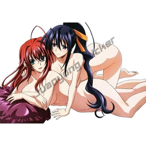 Cartoon Graffiti Car Sticker Hot Girl High School DxD Bumper Truck Yacht Window Anime Decals Rear Windshield Fine Decor KK13x9cm