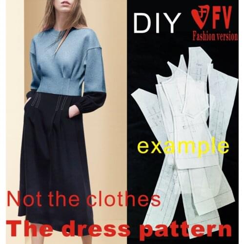 Big brand skirt pattern dress sewing drawing womens clothing design structure drawing BLQ-455