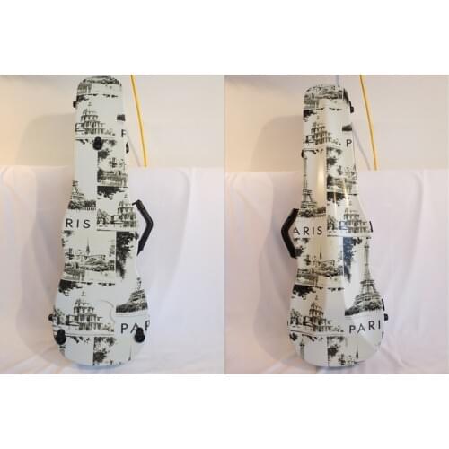 Excellent straight flange Violin pyramid design Hard case 4/4 Light Durable