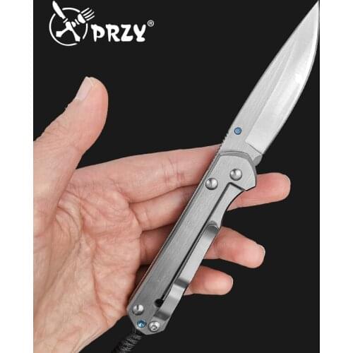 PRZY Portable Folding Knife Steel Blade Outdoor Jungle Survival Knife Pocket Sharp Blade Folding Knife Camping EDC Knife