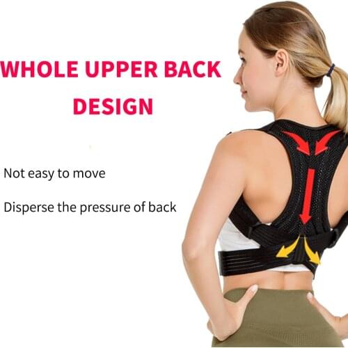 Adjustable Back Brace Support Belt Posture Corrector Back Band Invisible Spine Lumbar Shoulder Posture Correction For Women Men