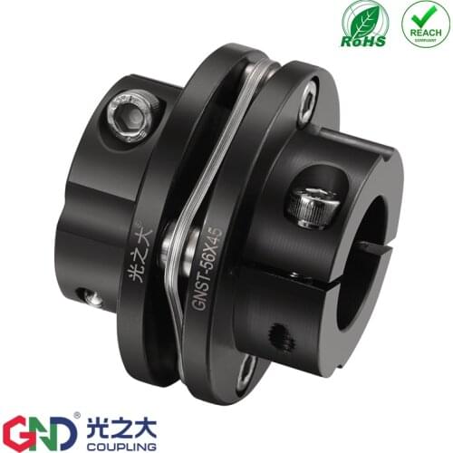 Shaft coupling GNST 45# Steel Step Type Single Diaphragm Clamp Series GND BAND coupler D82mm to D126mm; L68mm to L78mm