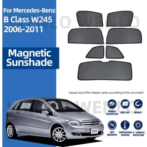 For Mercedes Benz B Class W245 2006-2011 Custom Sunshield Privacy Protection Sunshade Magnetic Mesh Front Window Special Curtain