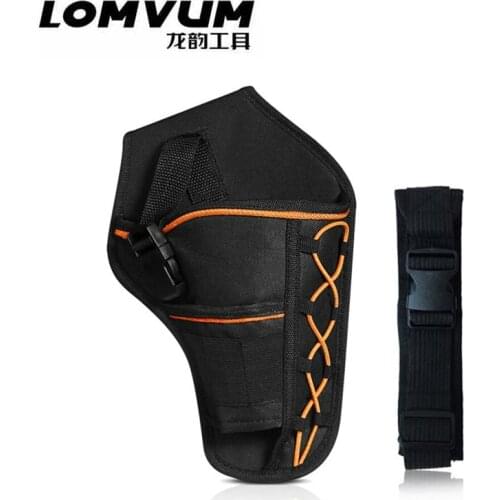 LOMVUM electric wrench bag electric drill hammer Toolkit packet power tool elecetric screwdriver bag and belt Impact drill bag