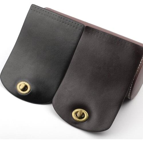 PU Leather Bag Buckles With Lock Handbag Bag Cover For Bag Making DIY Handmade Bag Accessories