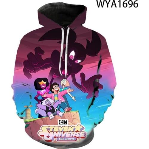 New Steven Universe Fashion Casual Boy Girl Kids 3D Printed Hoodies Sweatshirts Men Women Children Long Sleeve Streetwear Coat