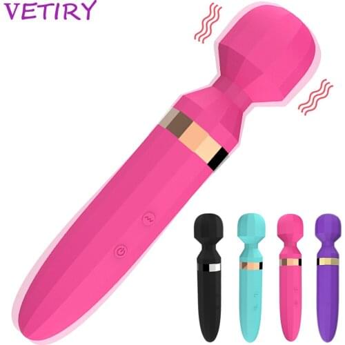 VETIRY Dildo Vibrator G Spot Magic Wand Vagina Vibrator Female Masturbation Sex Toys For Women 10 Frequency Clitoris Stimulator
