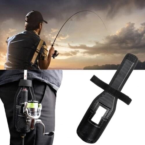 Fishing Rod Inserter High Strength Multifunction Faux Leather Quick Fishing Rod Inserting Device Rack for Outdoor