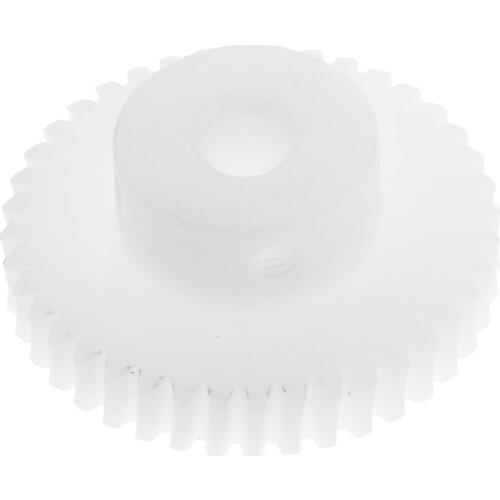 0.8 Modulus Worm Gear Shaft W/ 40T Gear - Drive Gear Box Worm Wheel Parts