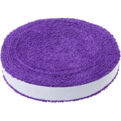 1 Reel 10M Towel Glue Grip Badminton Tennis Racket Overgrips Non-Slip Sweat Band Grip Tape