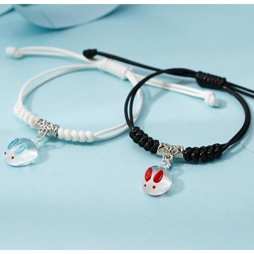 10 pairs/lot Anime Grandmaster of Demonic Cultivation Mo Dao Zu Shi Rabbit Bracelet Bangle Jewelry toy adjustable gift