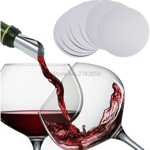 10pcs Aluminum Foil Foldable Red Wine Pourer Pouring Spout Drop Stop Pour Party Wedding Bar Tool Supplies