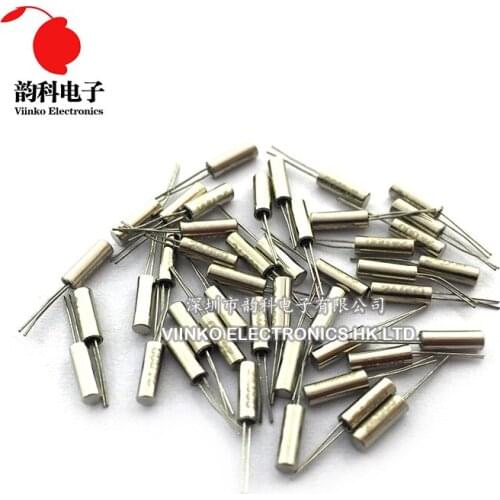50pcs 3*8 12.288MHz 20ppm 20pF 3*8mm Crystal Cylinder quartz resonator