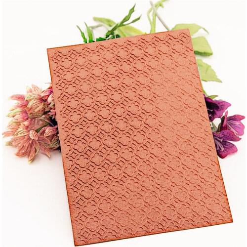 12.7x17.8cm Flowers hole Embossing folders Plastic bump Scrapbooking DIY Template Fondant indentation Cake Photo Album Card Make
