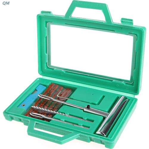 13MF Car Wheel Tire Repair Steel Tool Kit Puncture Plug Patch Mending Tool Set