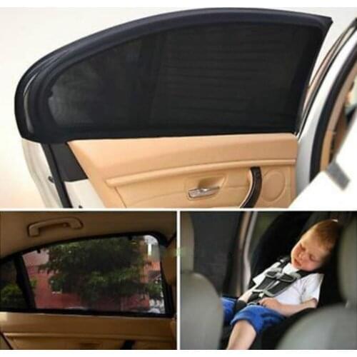 2pcs Car Rear Side Window UV Sun Prevent Sunshine Blocker Cover Shade Mesh Auto Exterior Sunshade Baby Child Protect